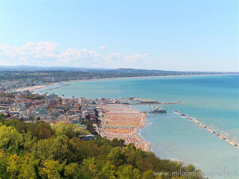 Gabicce Mare (Pesaro e Urbino, Italy) - The sea at the border betweeen Emilia Romagna and Marche